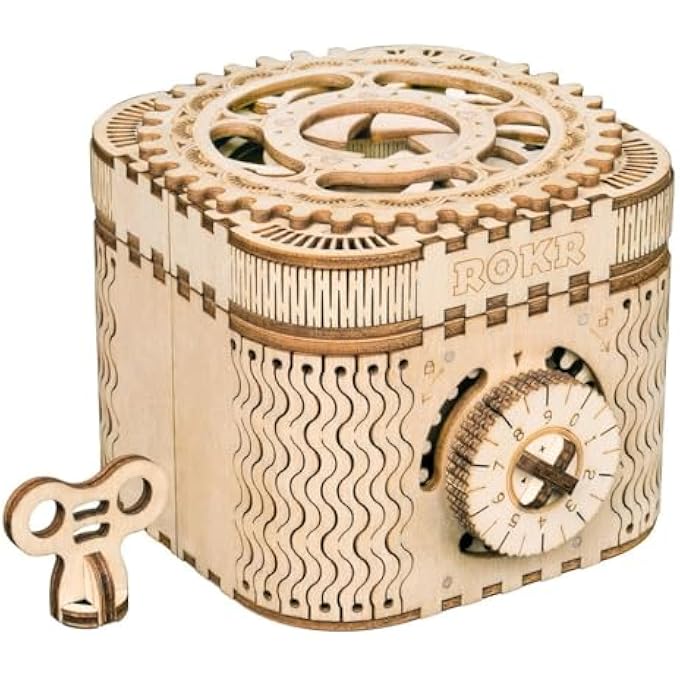 3D WOODEN PUZZLE-MODEL BUILDING KITS-DIY ASSEMBLED TOYS(TREASURE BOX) - Image 1